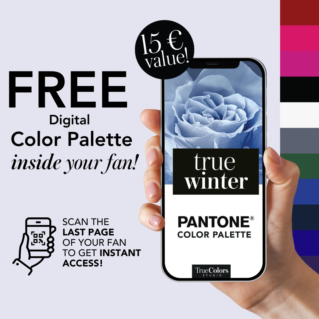 True Winter Color Palette Fan For Shopping