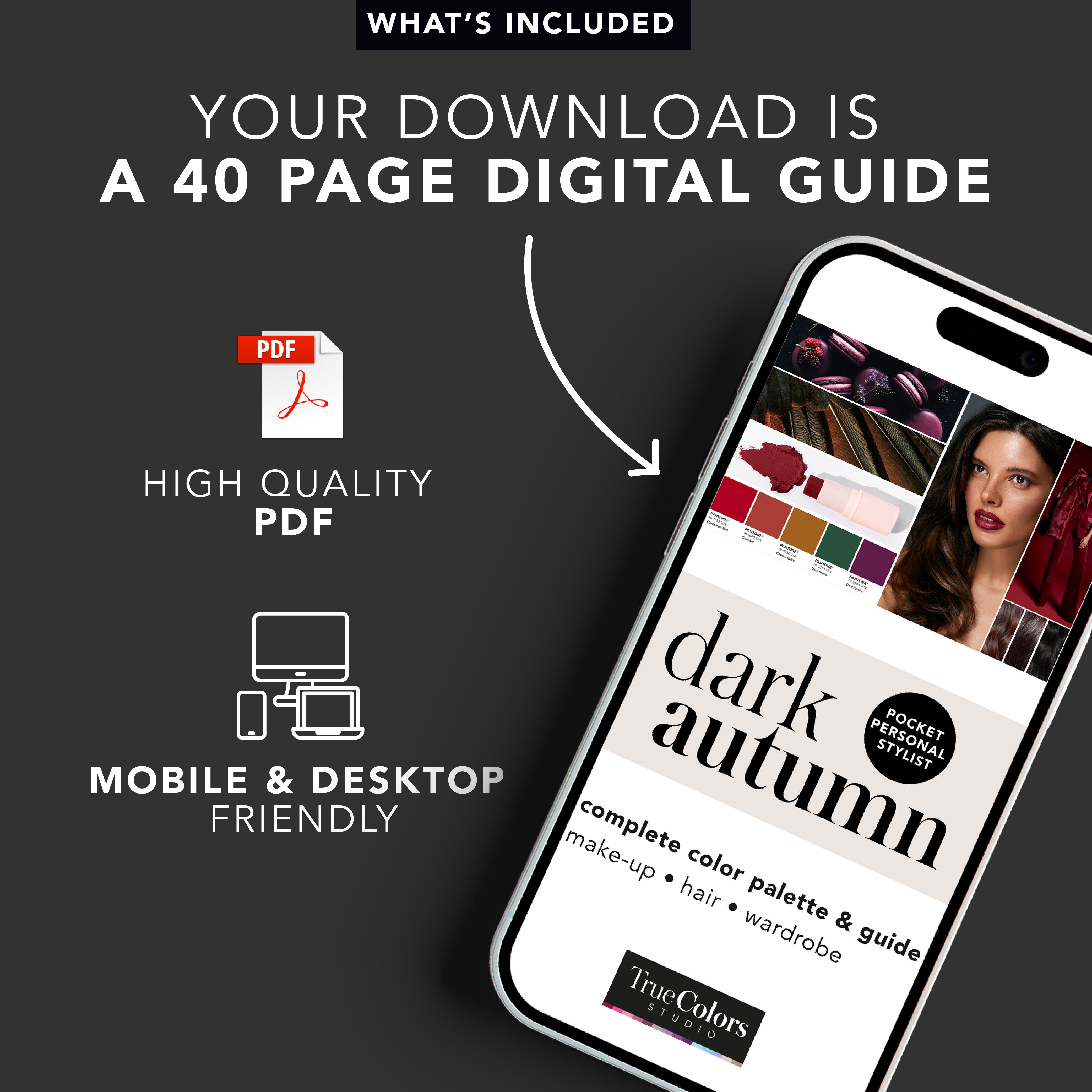 Dark Autumn Season Color Analysis Guide