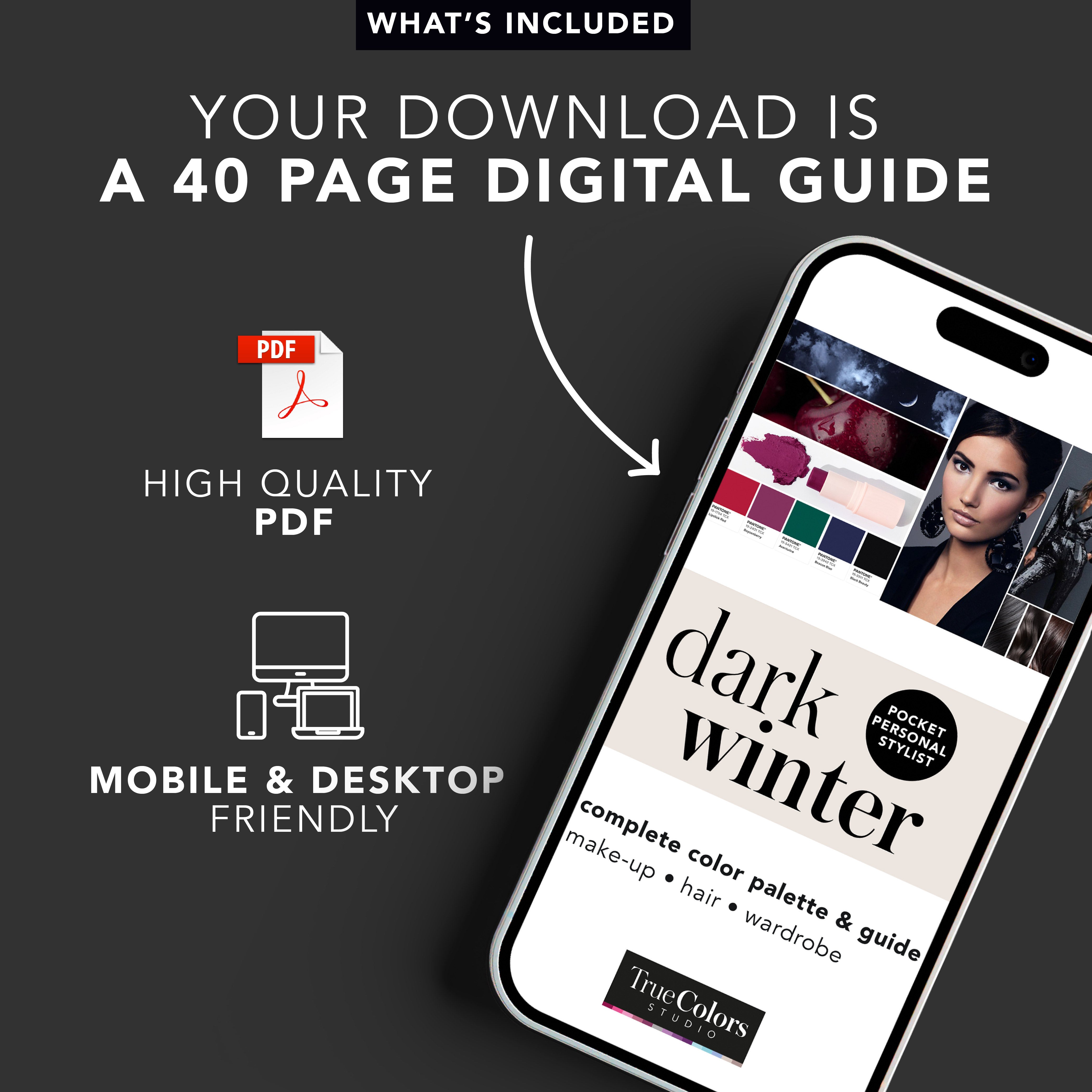 Dark Winter Season Color Analysis Guide