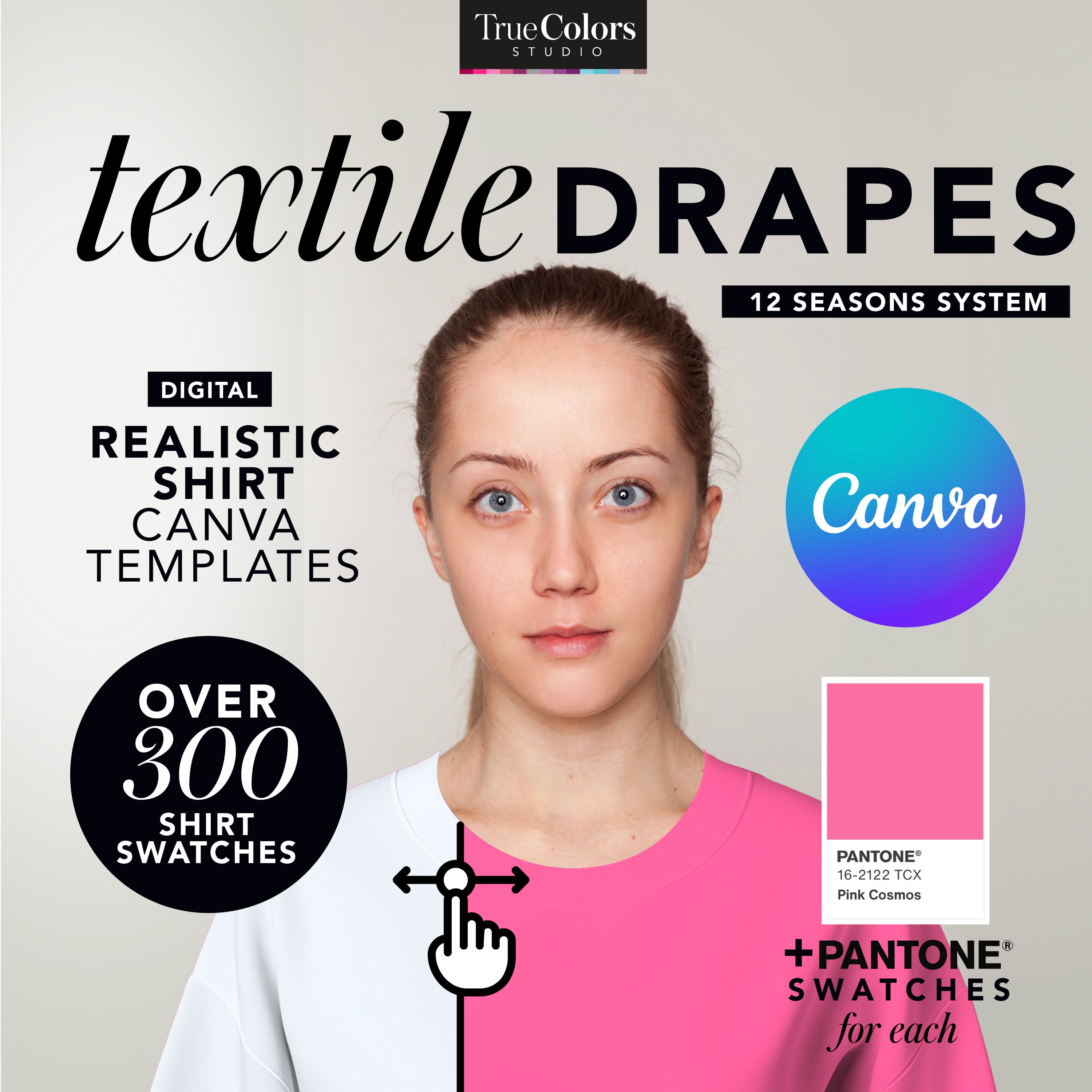 Color Analysis Drapes Canva Template Kit