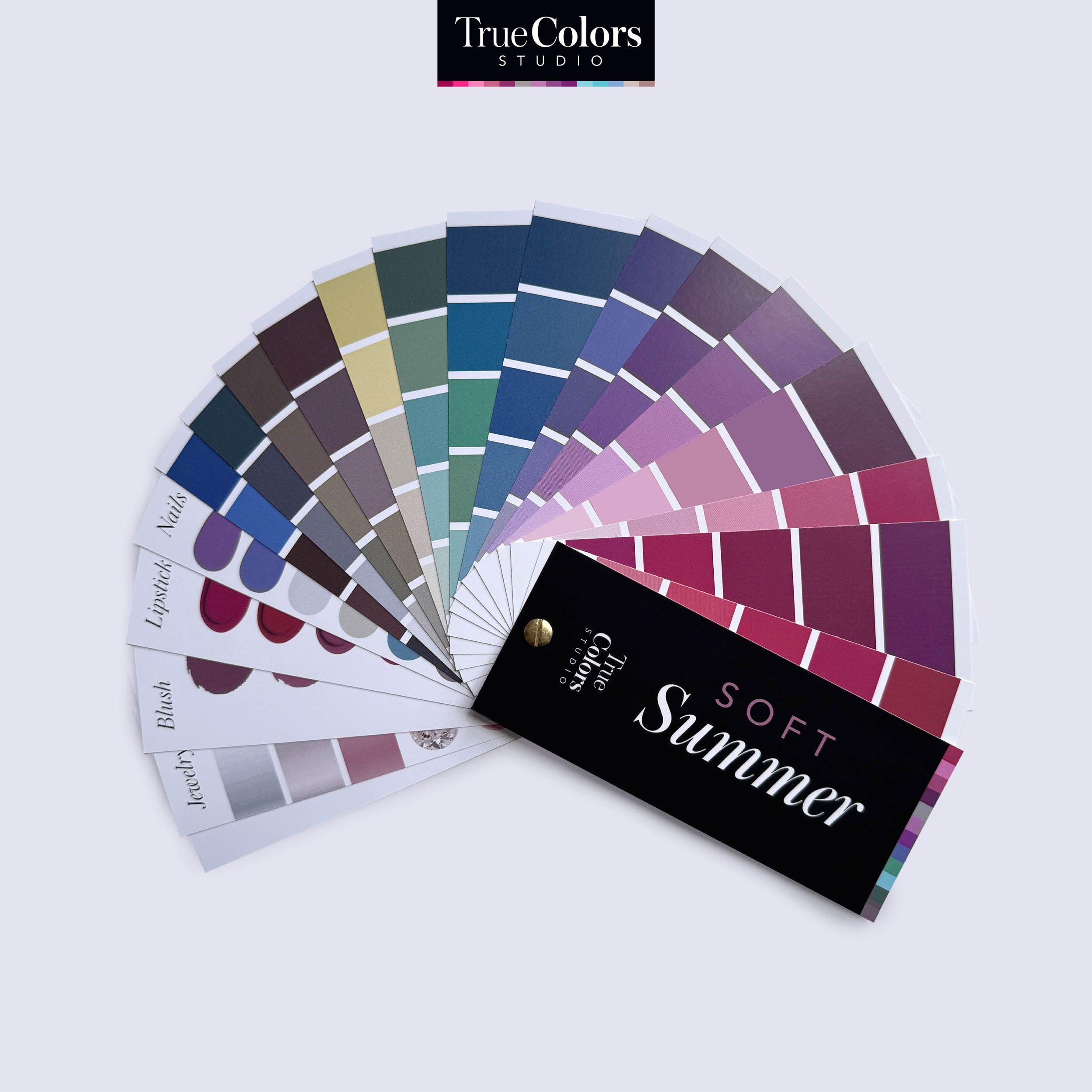 Soft Summer Color Palette Fan For Shopping