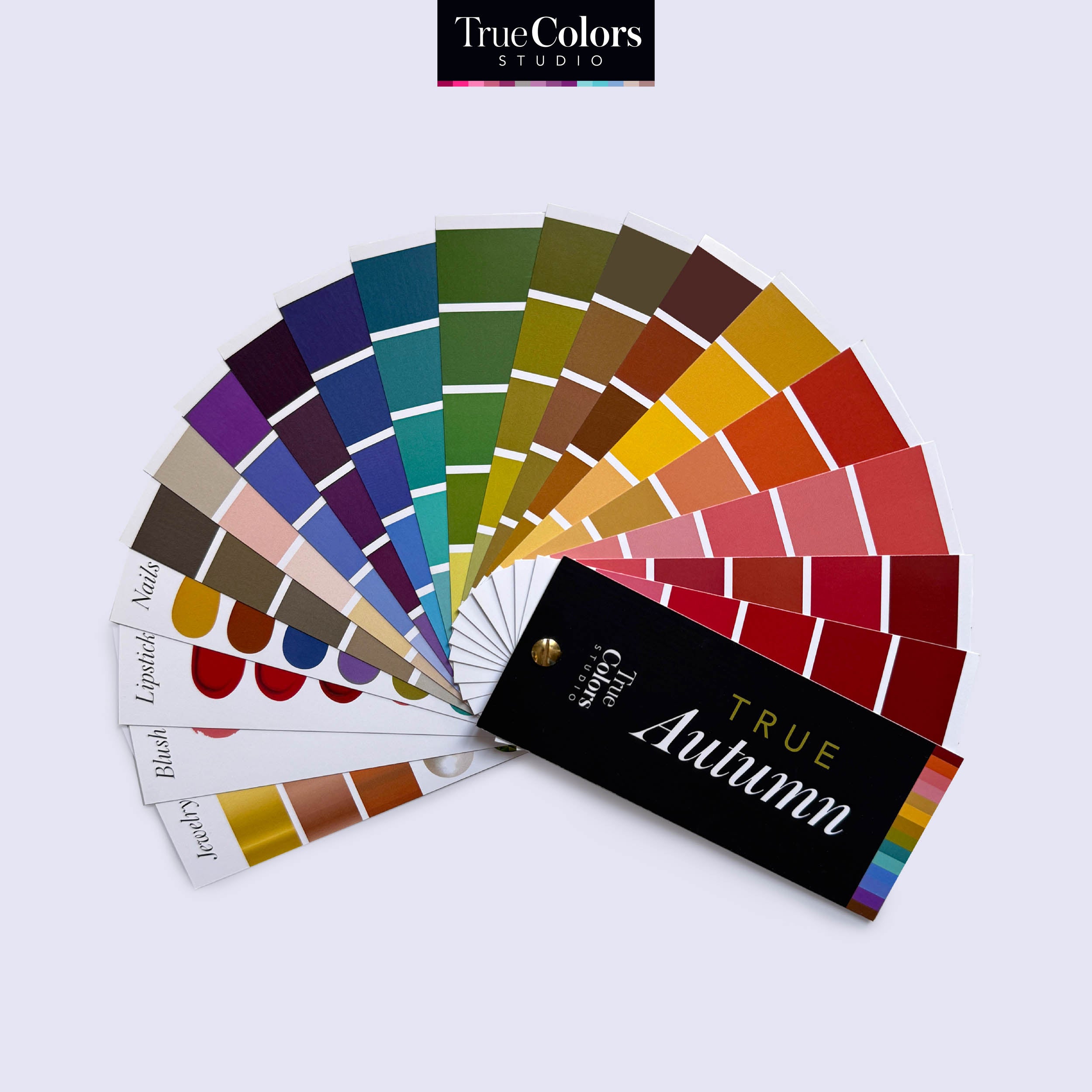 True Autumn Color Palette Fan For Shopping