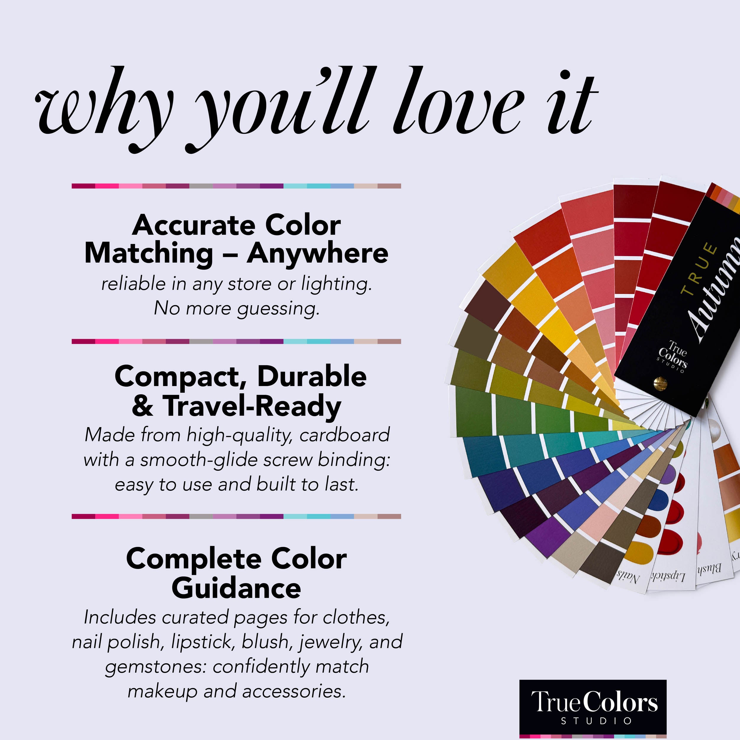 True Spring Color Palette Fan For Shopping