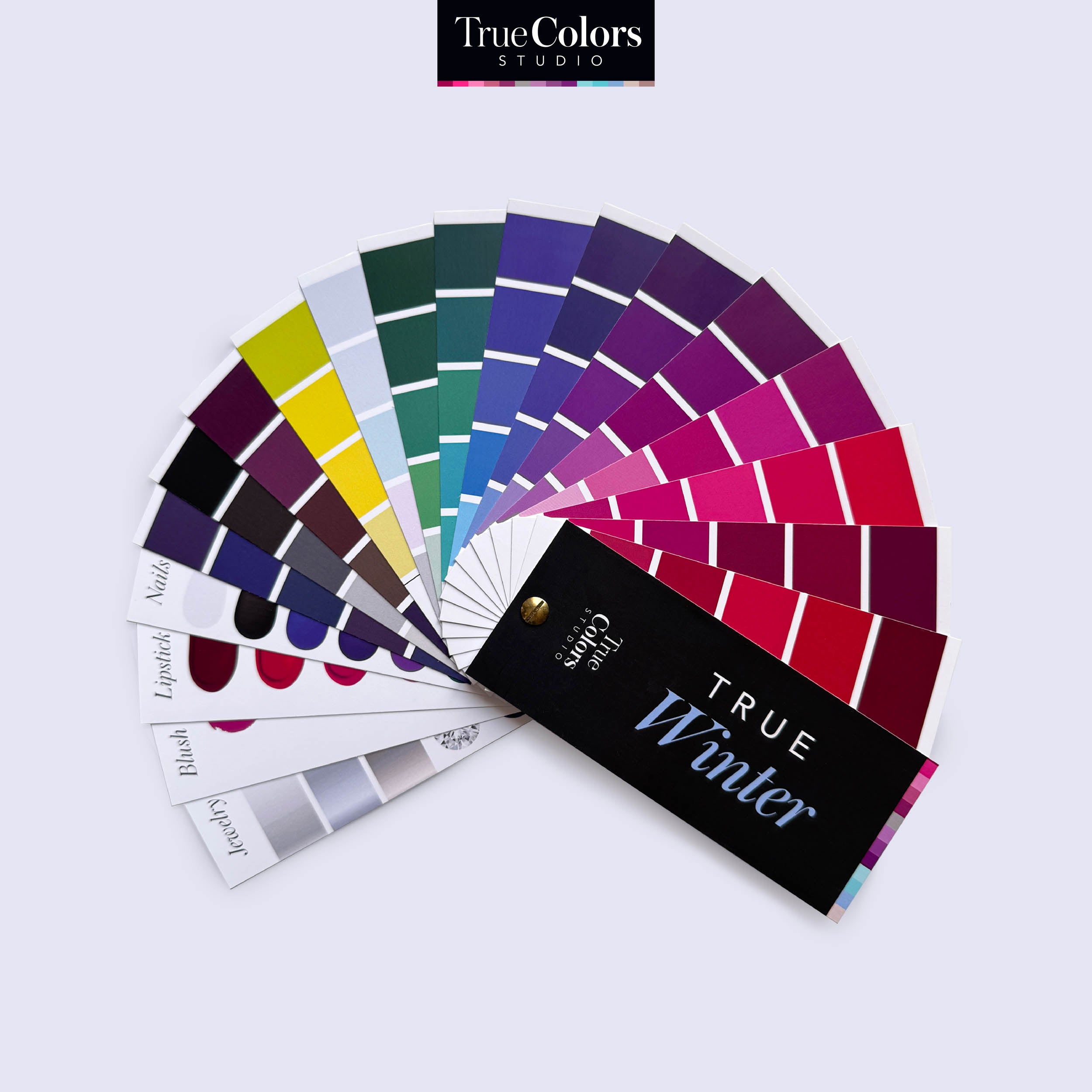 True Winter Color Palette Fan For Shopping