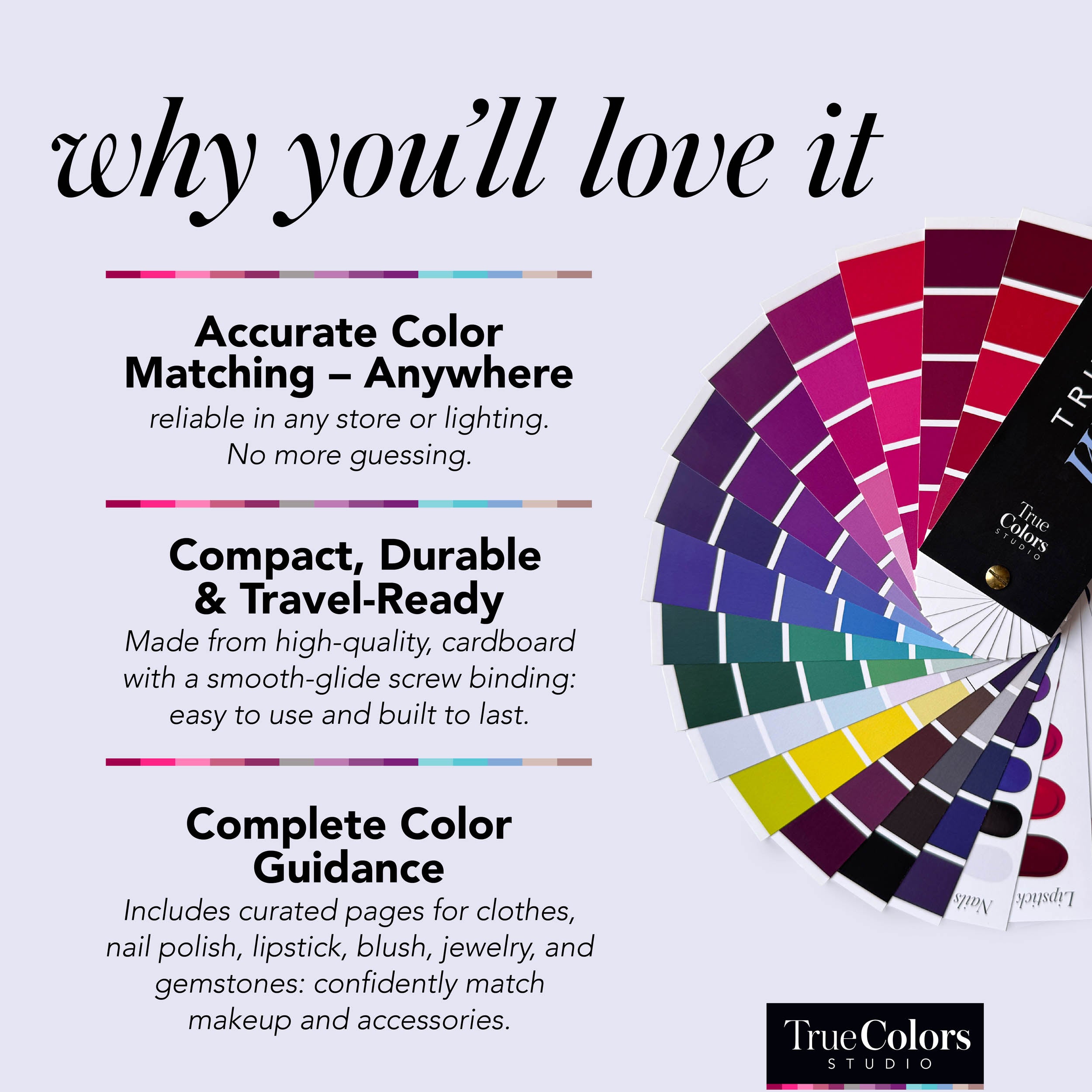 True Winter Color Palette Fan For Shopping