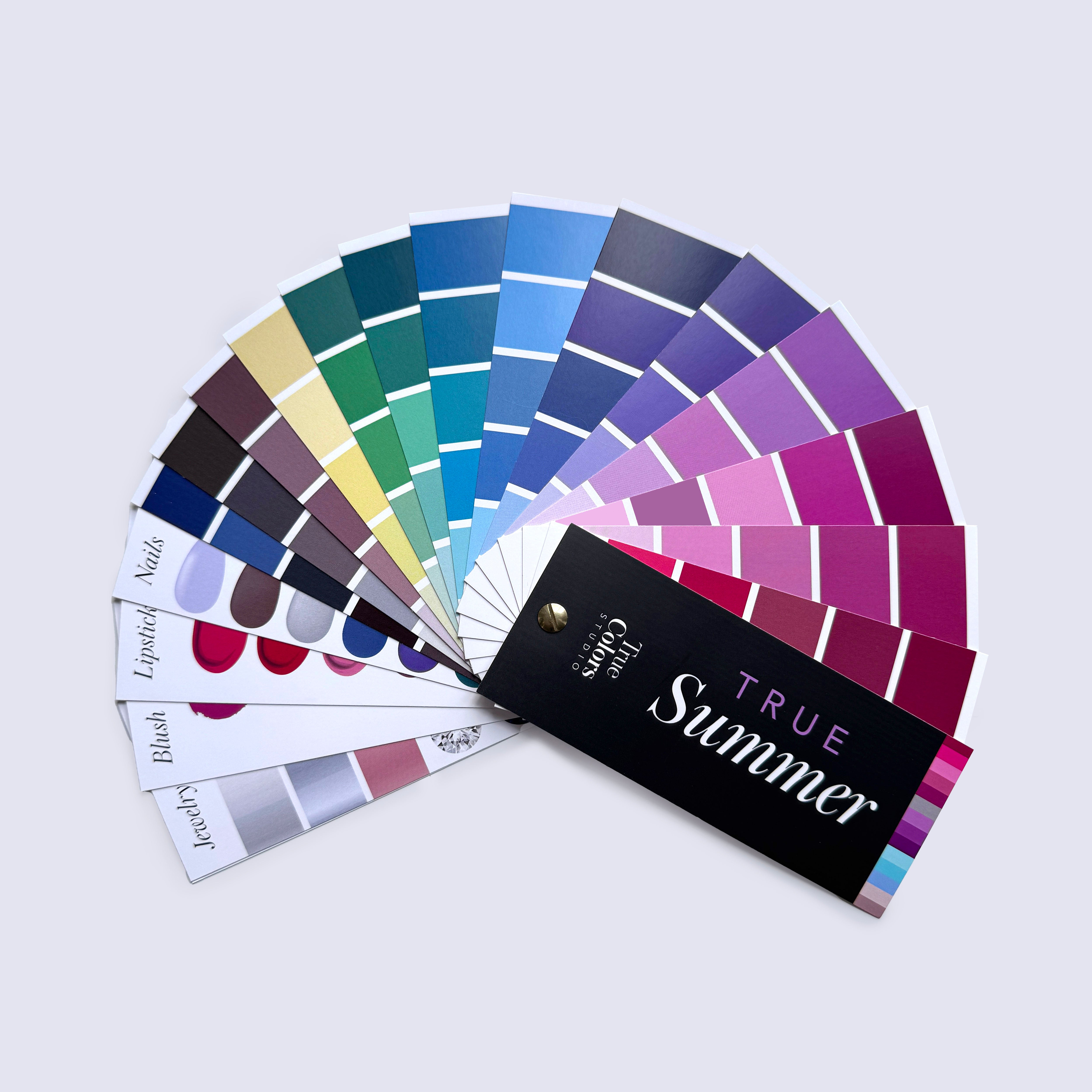 True Summer Color Palette Fan For Shopping