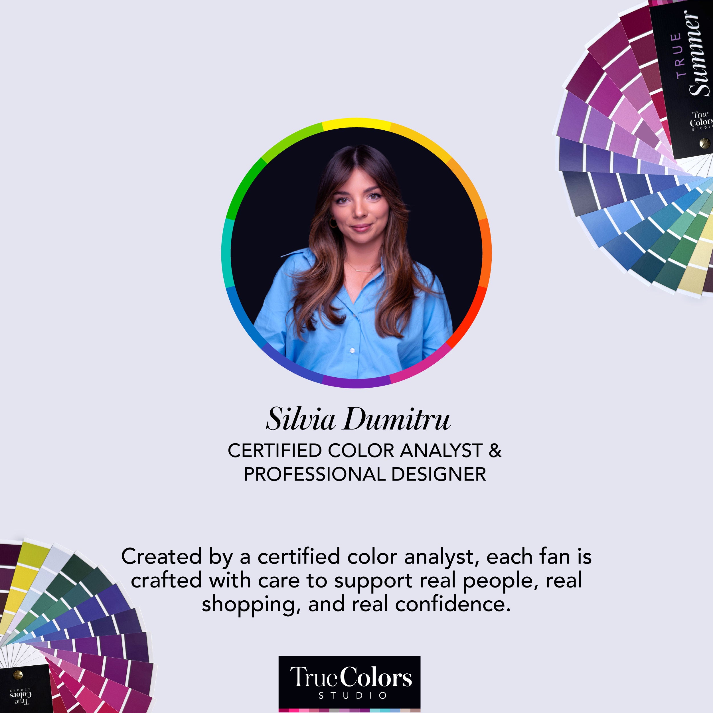 True Spring Color Palette Fan For Shopping