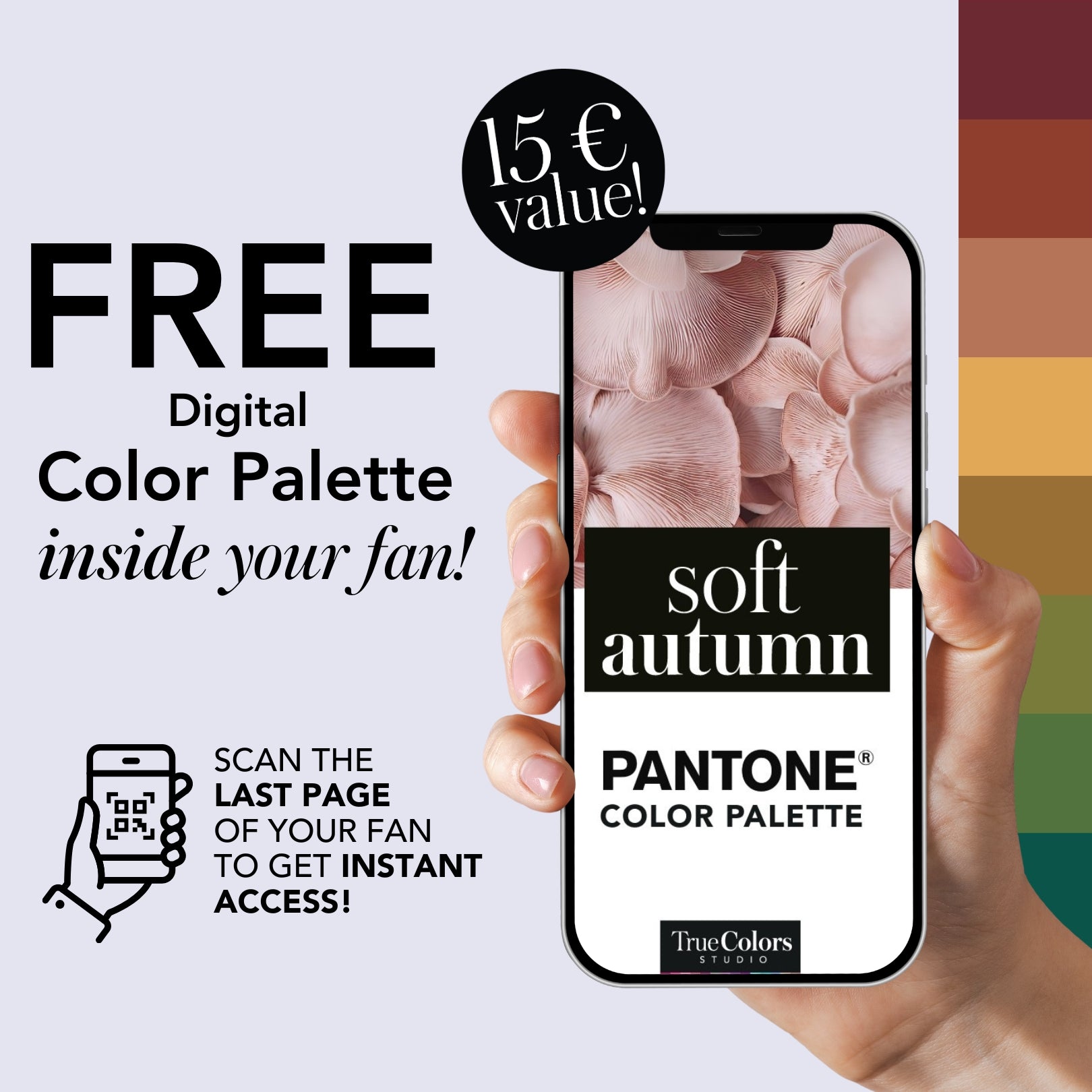 Soft Autumn Color Palette Fan For Shopping