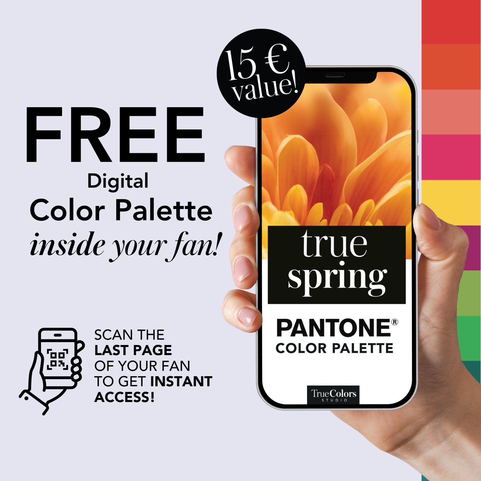 True Spring Color Palette Fan For Shopping